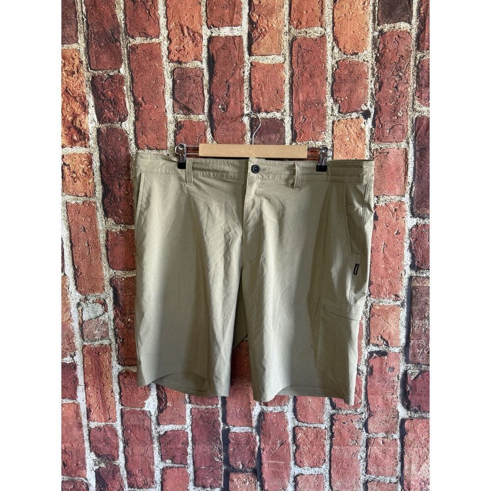 Oneill Mens Khaki Hybrid Cargo Shorts Size 38